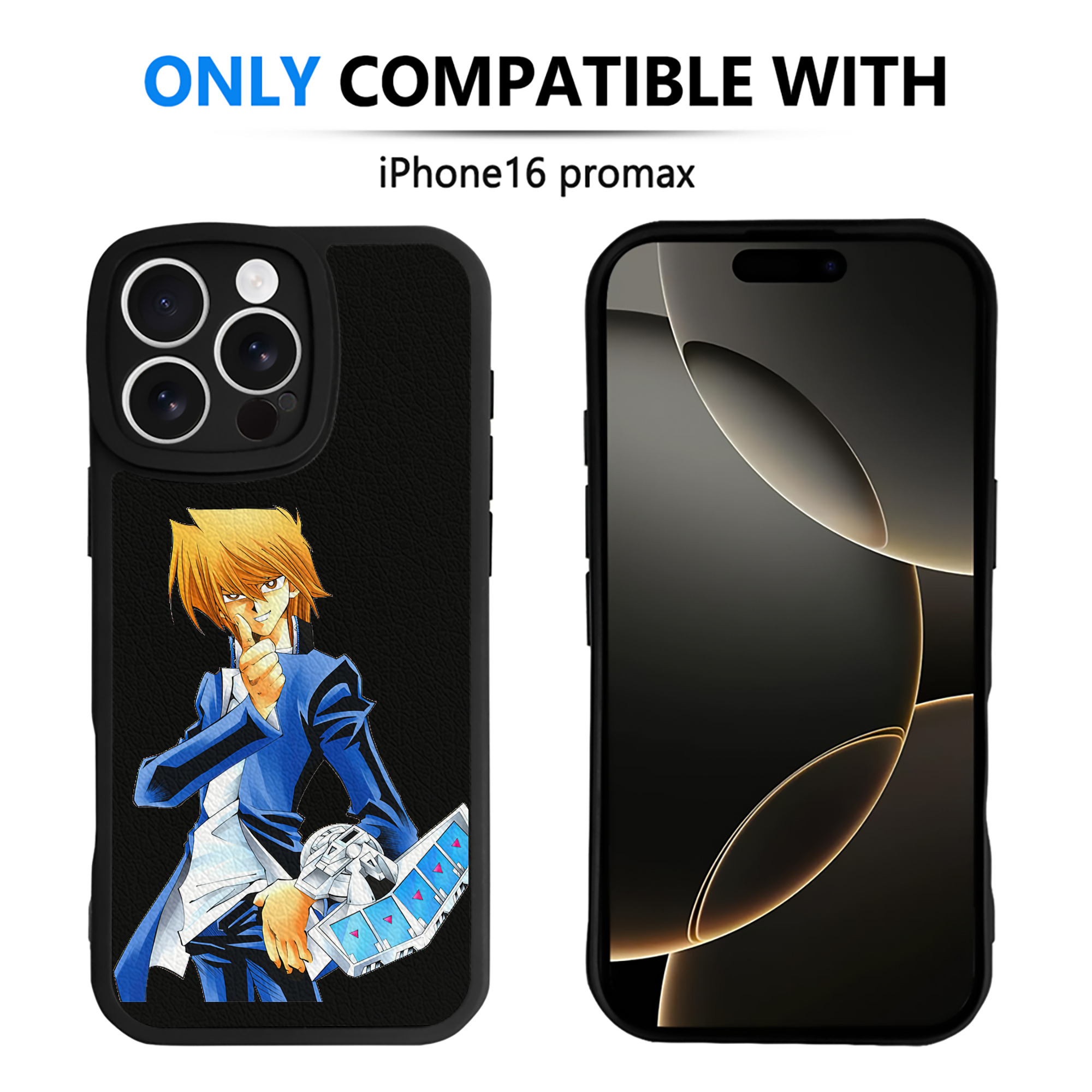 遊☆戯☆王 Yu-Gi-Oh! 【iPhone 16シリーズ対応】シリコンスマホケース（レザー調） 材質：シリコン
